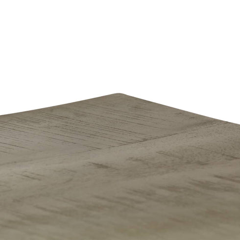 Rustika Rowe -  Drawer Cabinet Solid Mango Wood Grey with Brass 140x40x80 cm